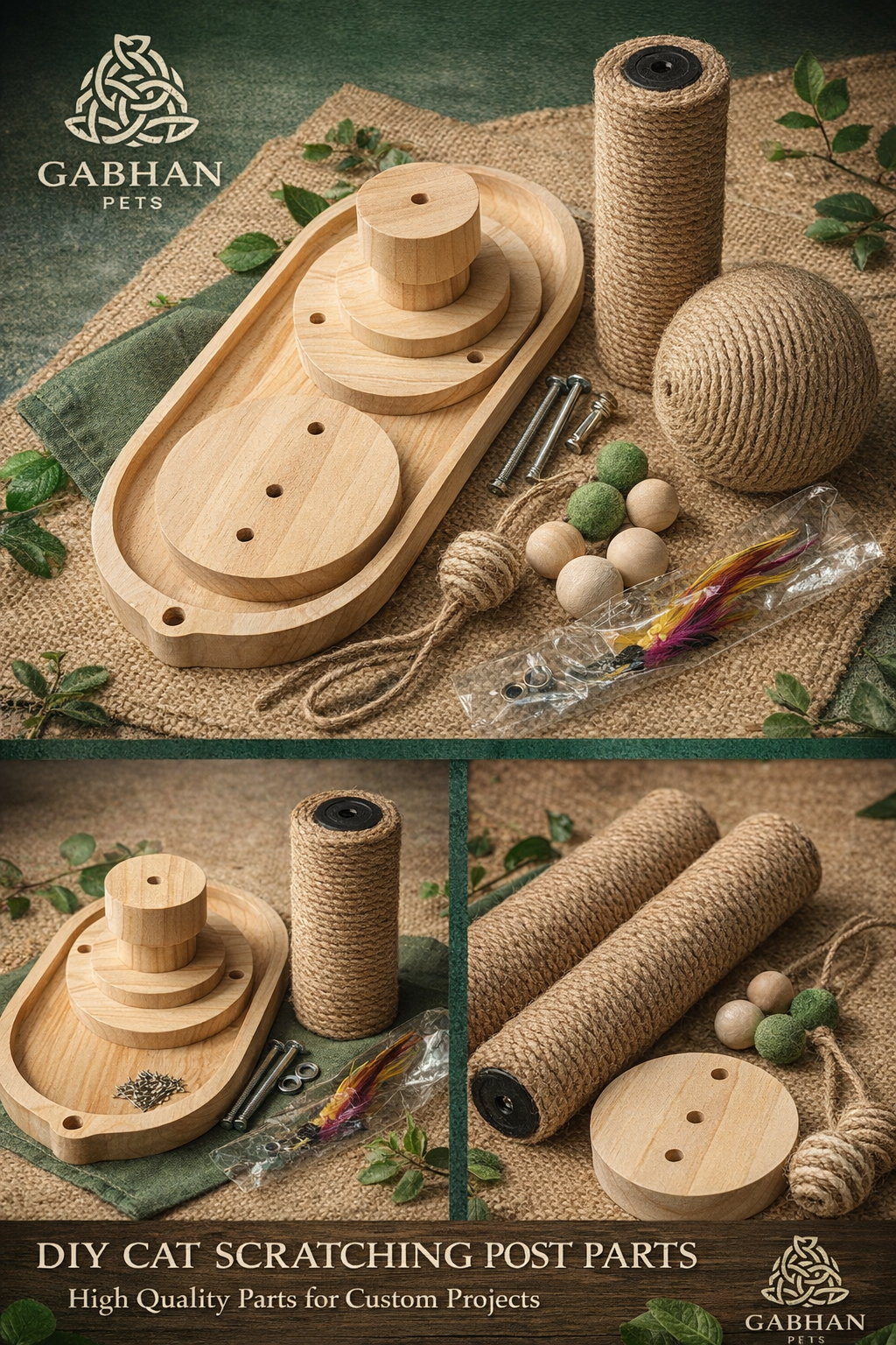 PurrTracks Replacement Pads - Set of 3 premium scratching surfaces